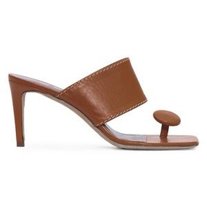 STAUD Luna Square Toe Sandals Tan Size 39 (US 9)